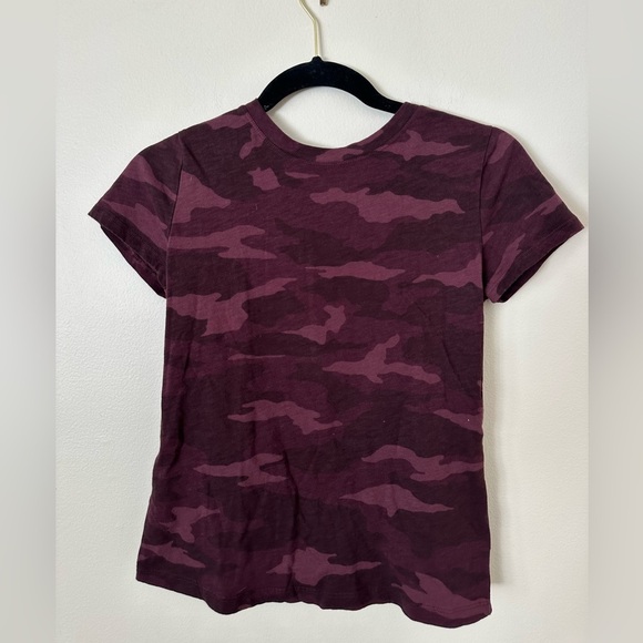 Athleta Tops - XS Athleta Maroon Camo Pattern Women's Tshirt